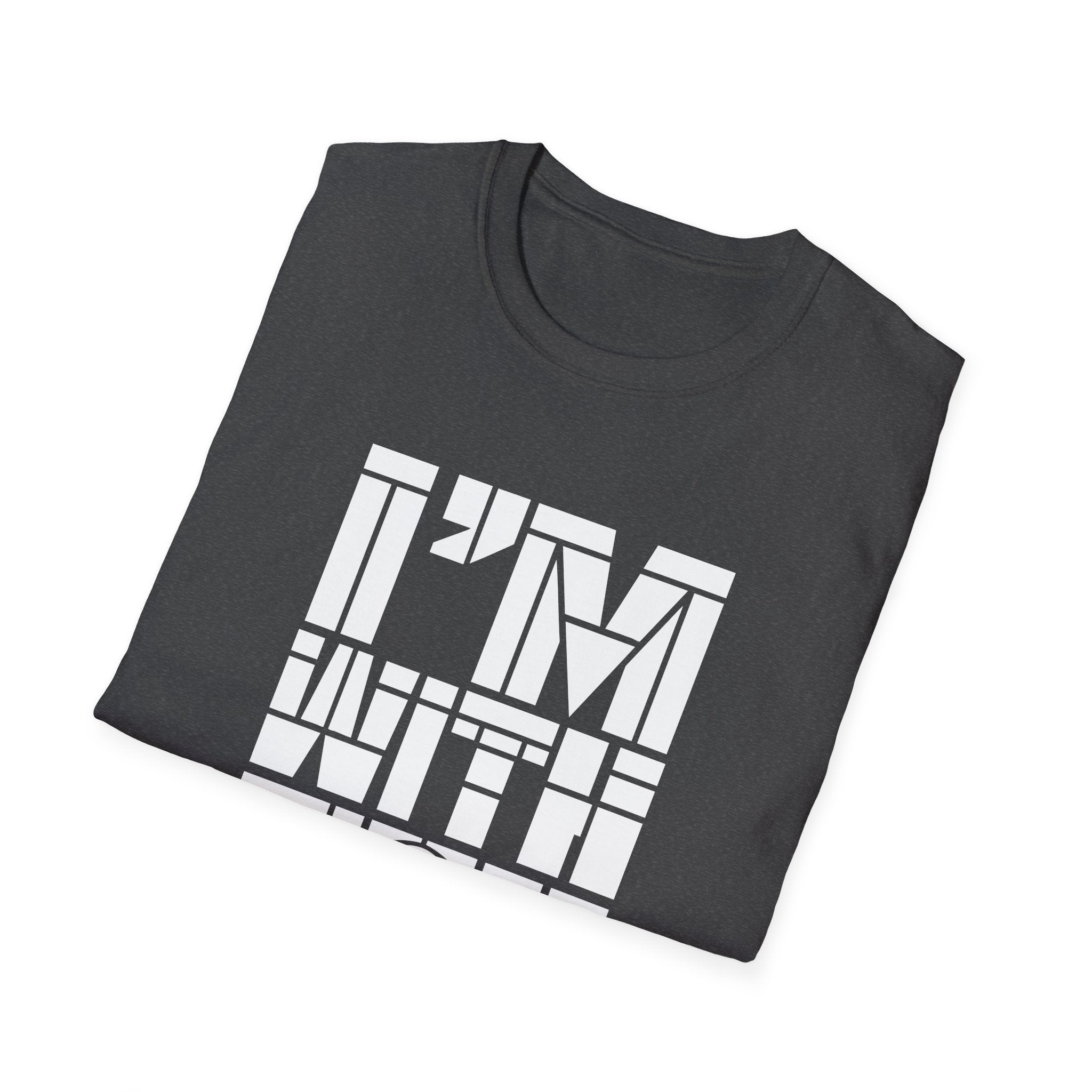 I’m With You Graphic Tee Bold Block Letter Statement T-Shirt