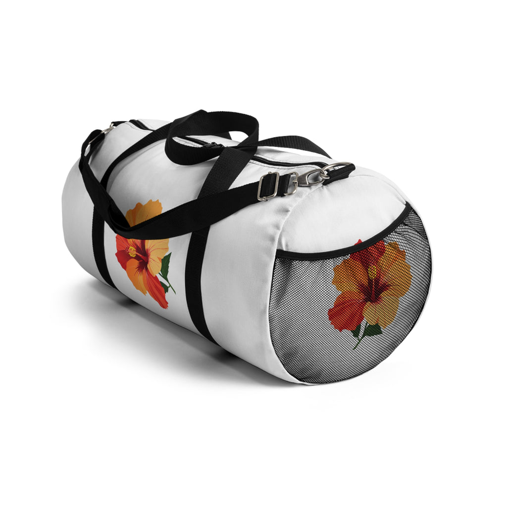 Hibiscus Floral Duffel Bag — Tropical Travel Gym Tote