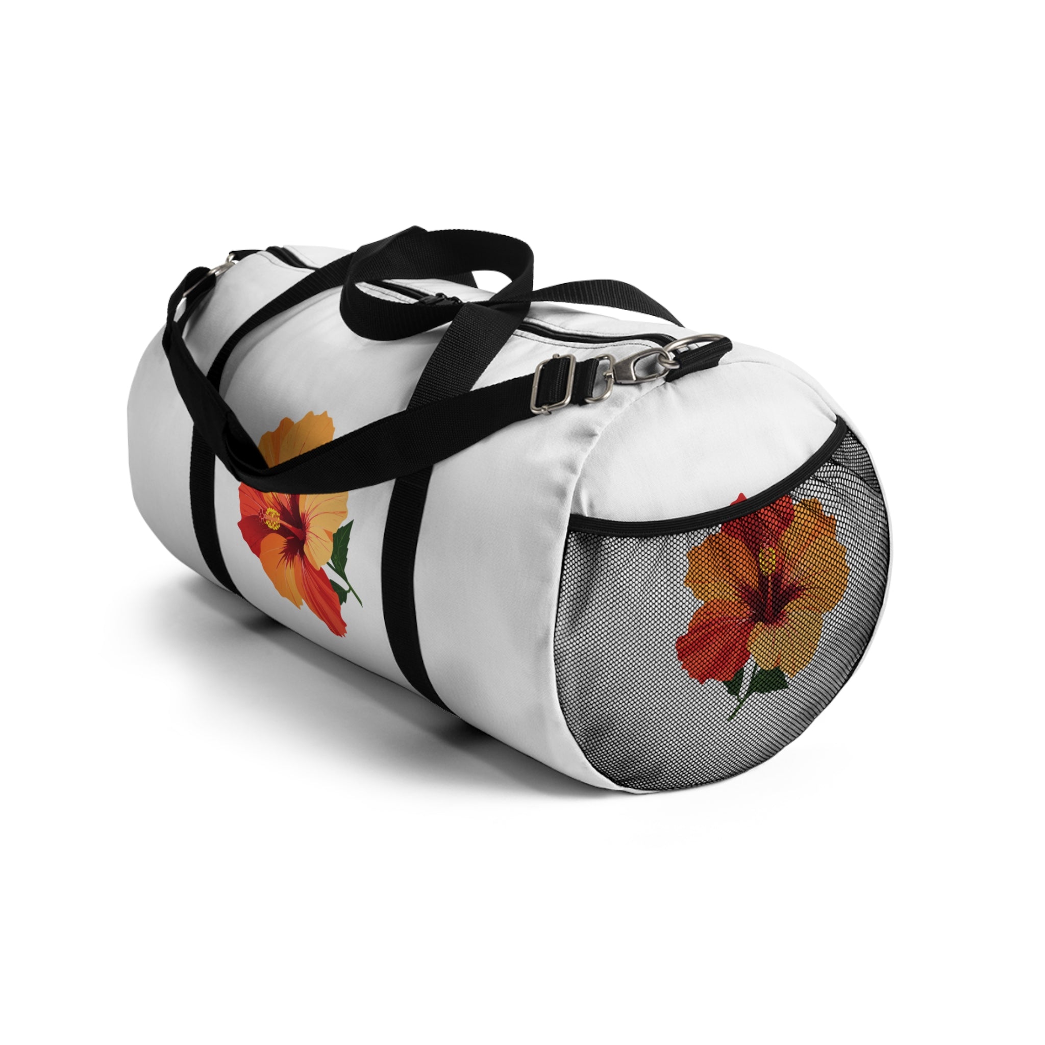 Hibiscus Floral Duffel Bag — Tropical Travel Gym Tote