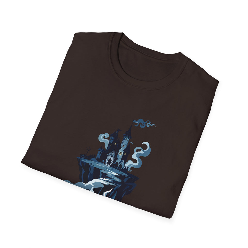 Haunted Floating Castle T-Shirt Spooky Gothic Fantasy Tee