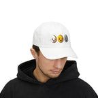 Dad Cap Sequin Egg Trio Embroidered Hat (Cute Breakfast Emoji)