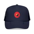 Sunset Bird Trucker Cap | Minimal Nature Logo, Mesh Back Hat