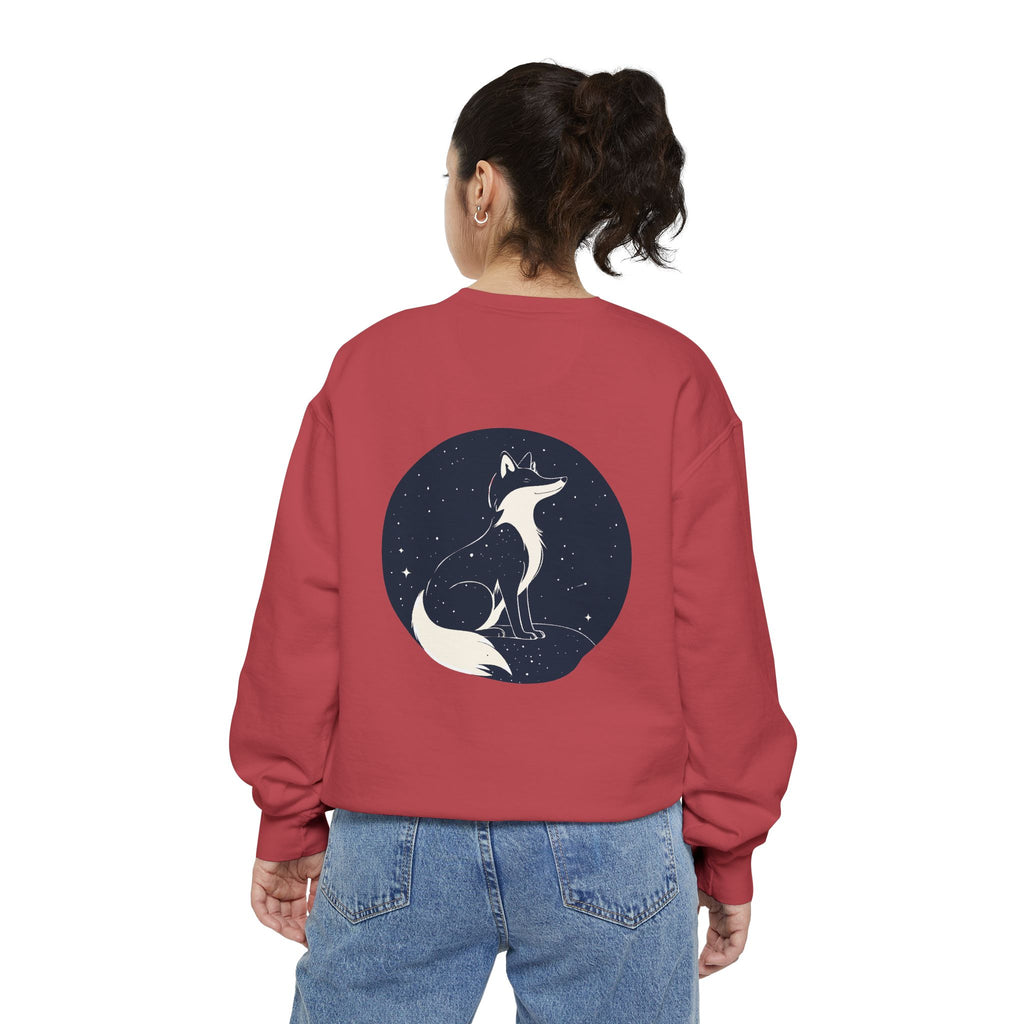 Fox Moon Sweatshirt Vintage Celestial Fox Crewneck