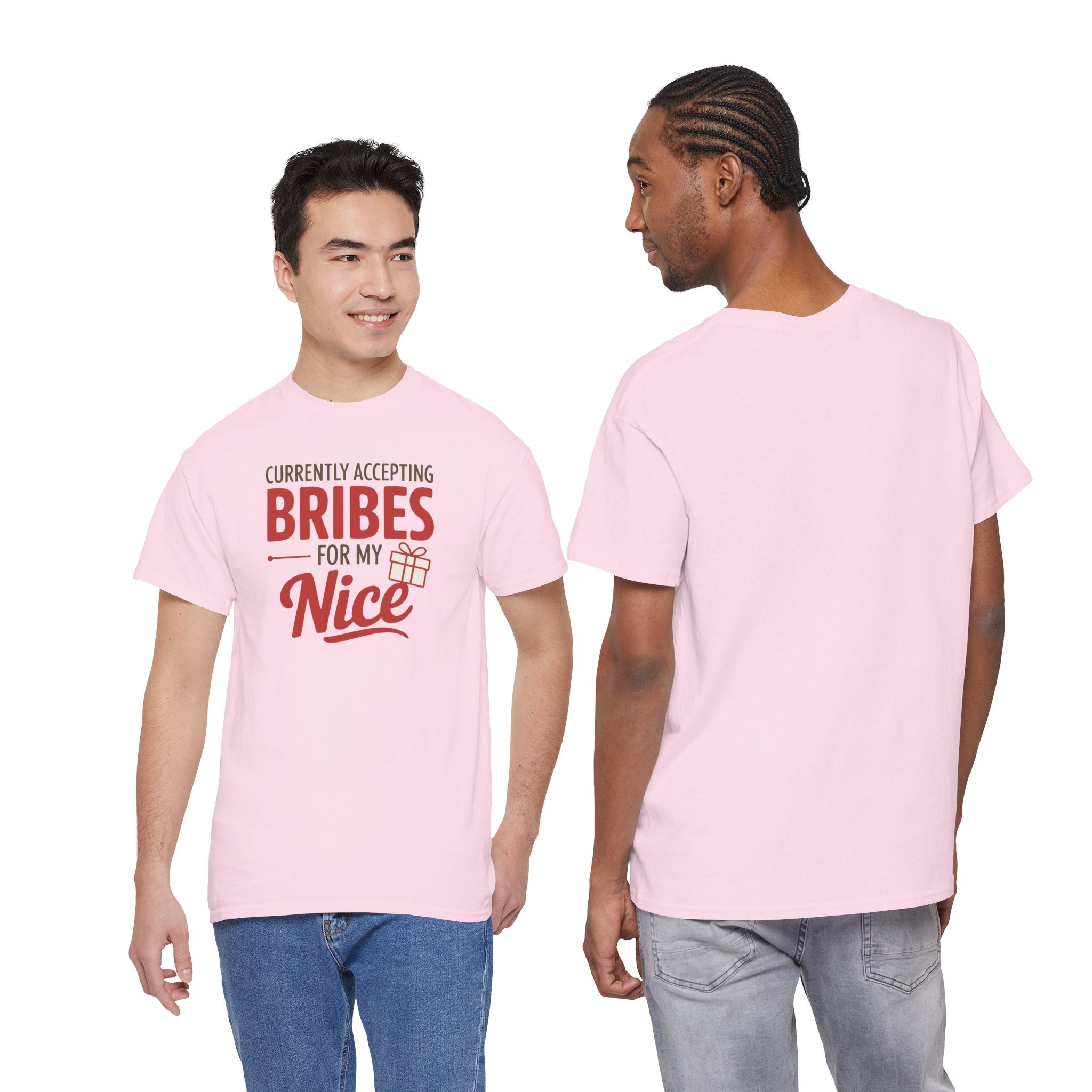 T-Shirt "Currently Accepting Bribes for My Nice" Funny Christmas Shirt