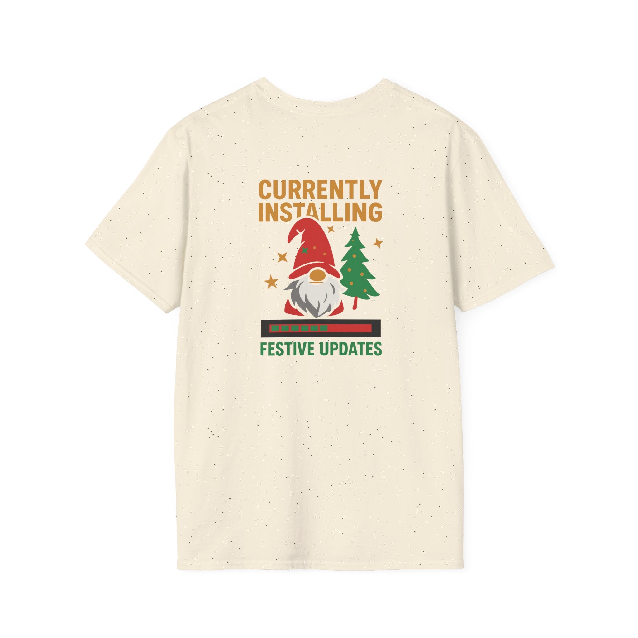 Currently Installing Festive Updates Christmas T-Shirt Holiday Gnome Tee