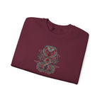 Dragon Ouroboros Crewneck Sweatshirt Gothic Snake Infinity Design