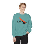 Let's Fly Sweatshirt — Graphic Bird Crewneck for Adventure Lovers