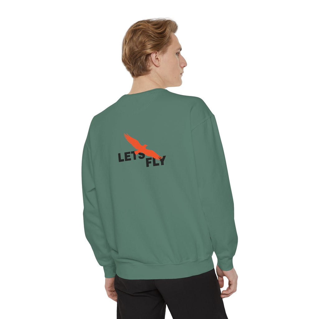 Let's Fly Sweatshirt — Graphic Bird Crewneck for Adventure Lovers