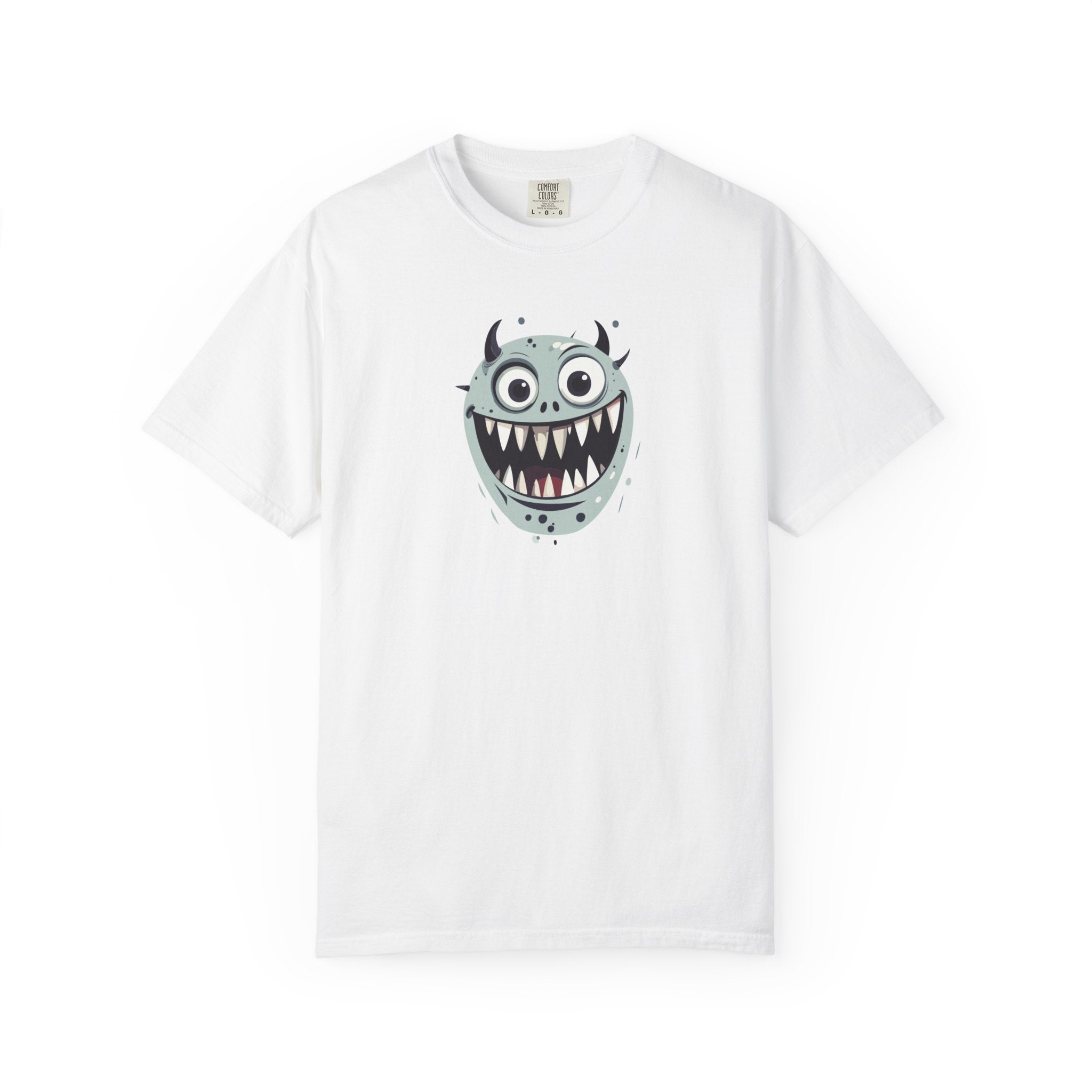 Monster Face T-Shirt Cute Scary Cartoon Graphic Tee