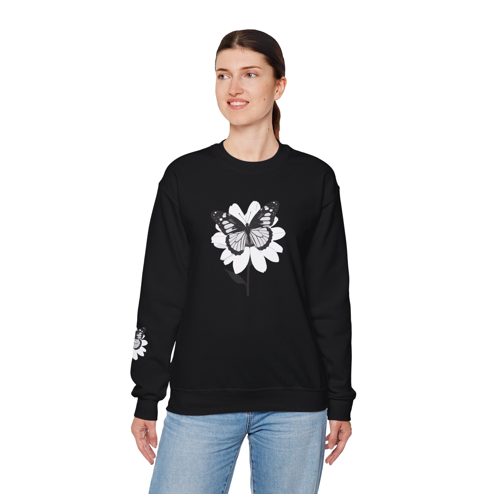 Butterfly Bloom Crewneck Sweatshirt Quiet Poise Edition