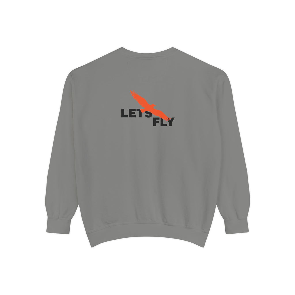Let's Fly Sweatshirt — Graphic Bird Crewneck for Adventure Lovers