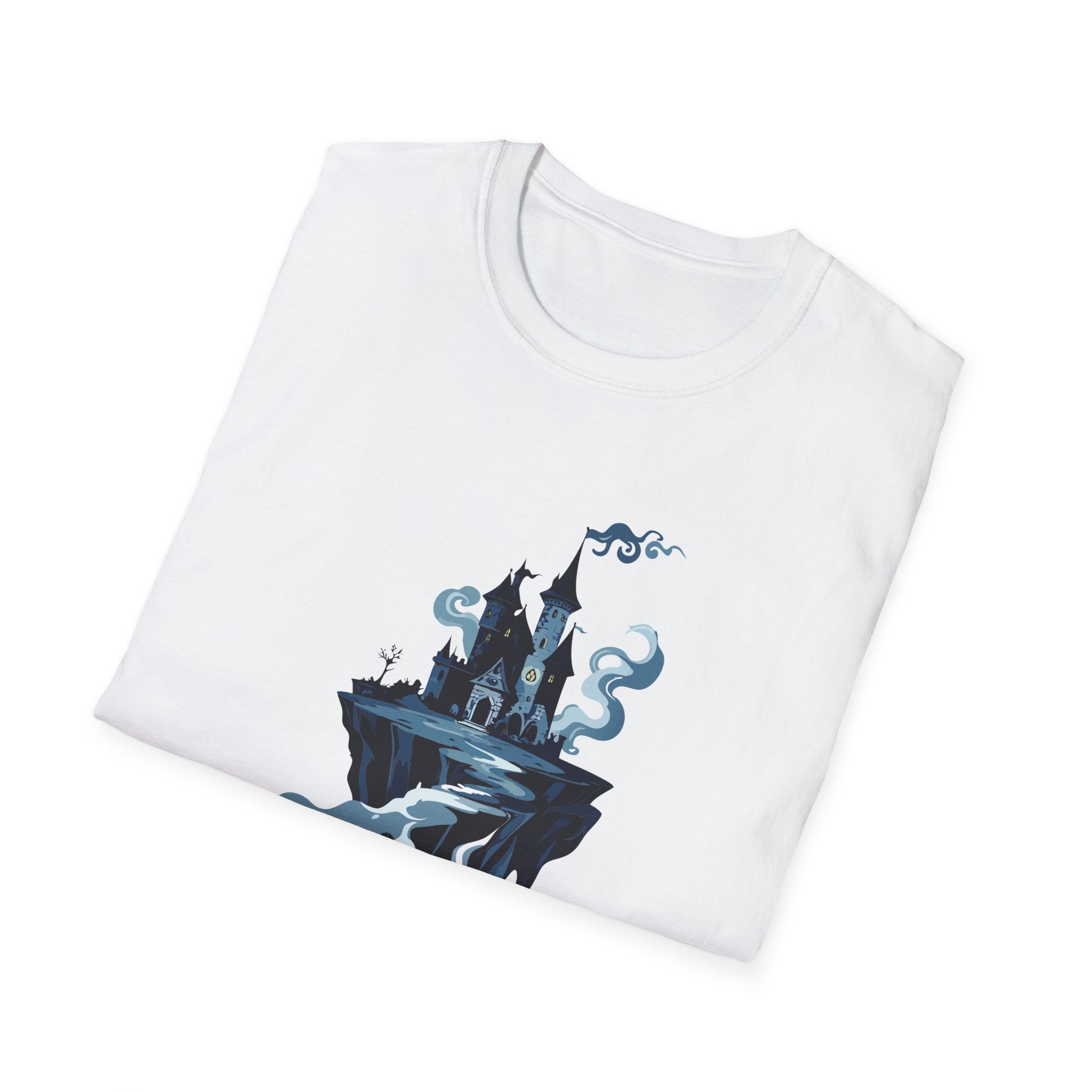 Haunted Floating Castle T-Shirt Spooky Gothic Fantasy Tee
