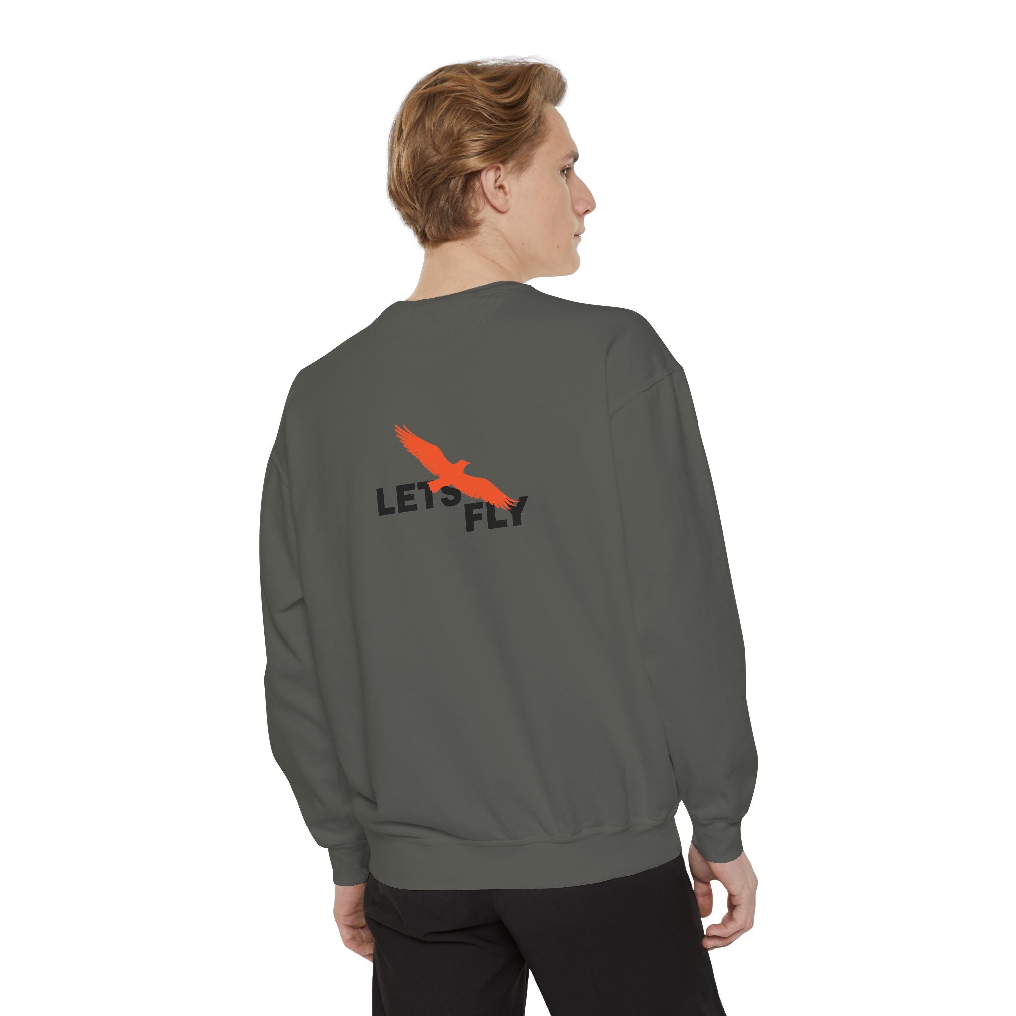 Let's Fly Sweatshirt — Graphic Bird Crewneck for Adventure Lovers