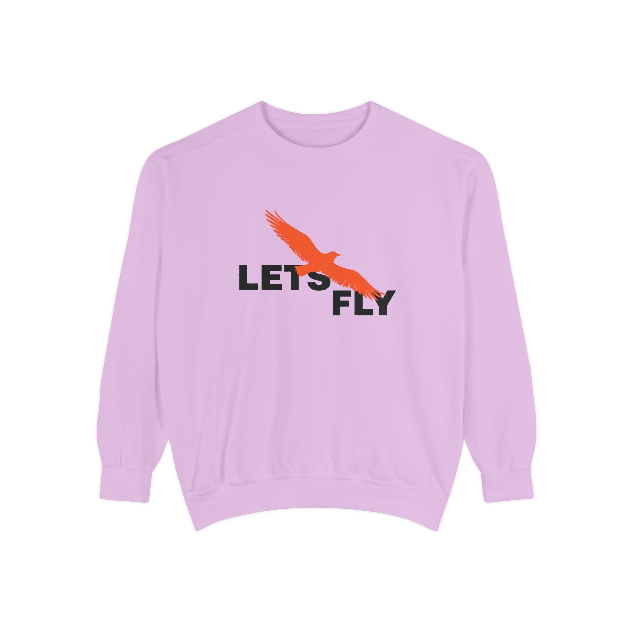 Let's Fly Sweatshirt, Graphic Bird Crewneck