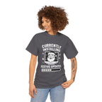 Currently Installing Festive Updates T-Shirt Funny Santa Christmas Holiday Tee