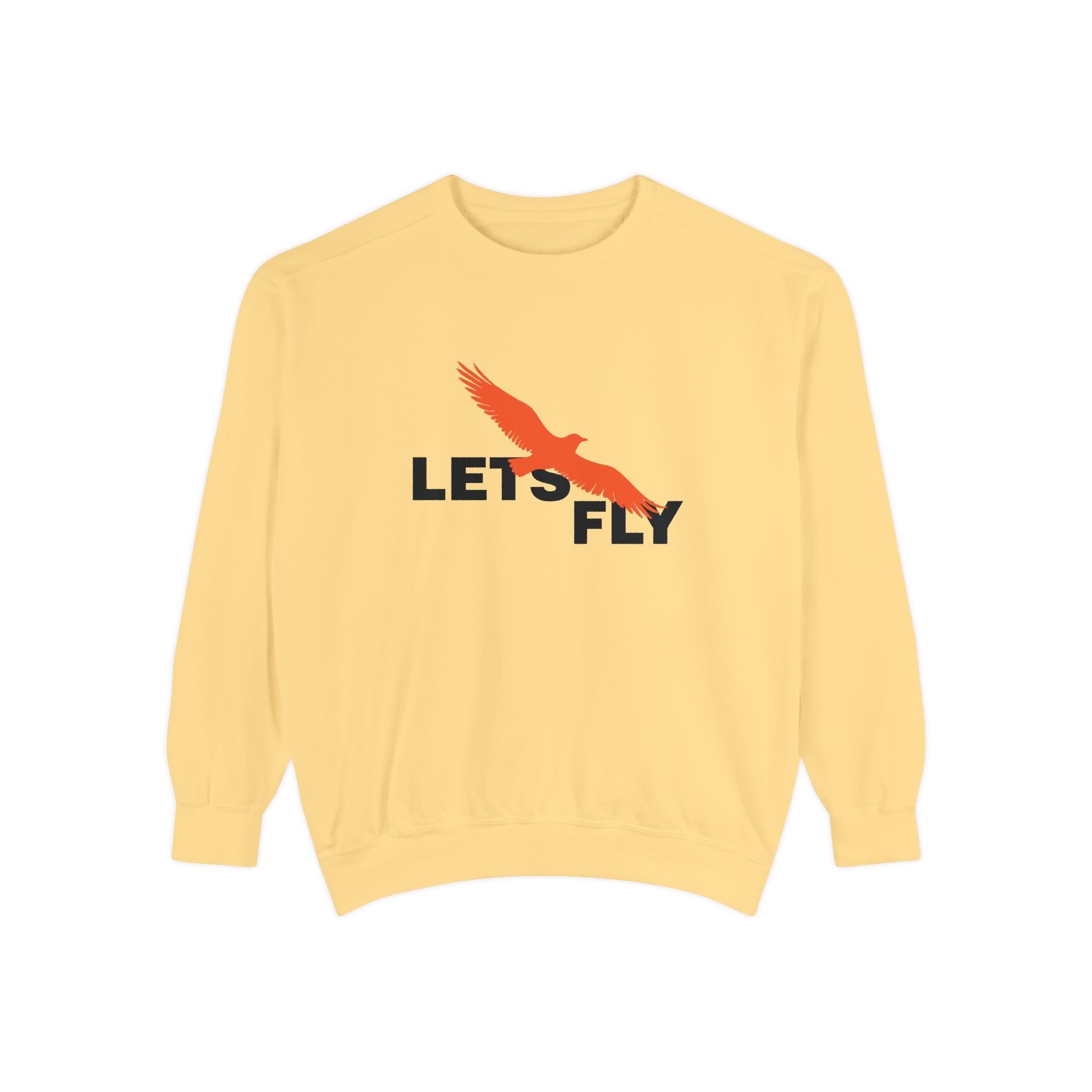 Let's Fly Sweatshirt, Graphic Bird Crewneck