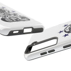 Astronaut Biker Tough Phone Case Retro Space Helmet Rider with Stars