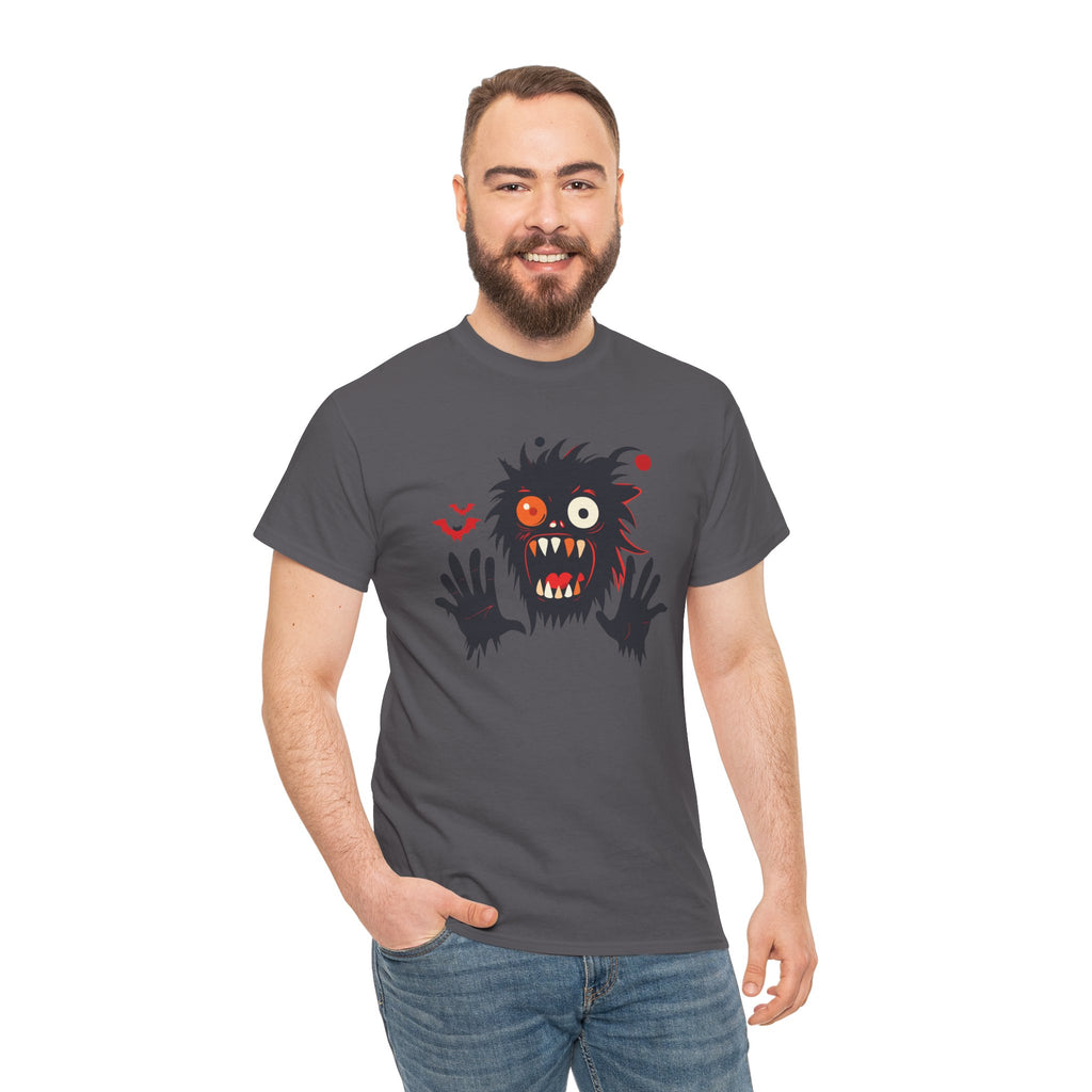Monster Face T-Shirt Scary Creepy Graphic Tee (Halloween)