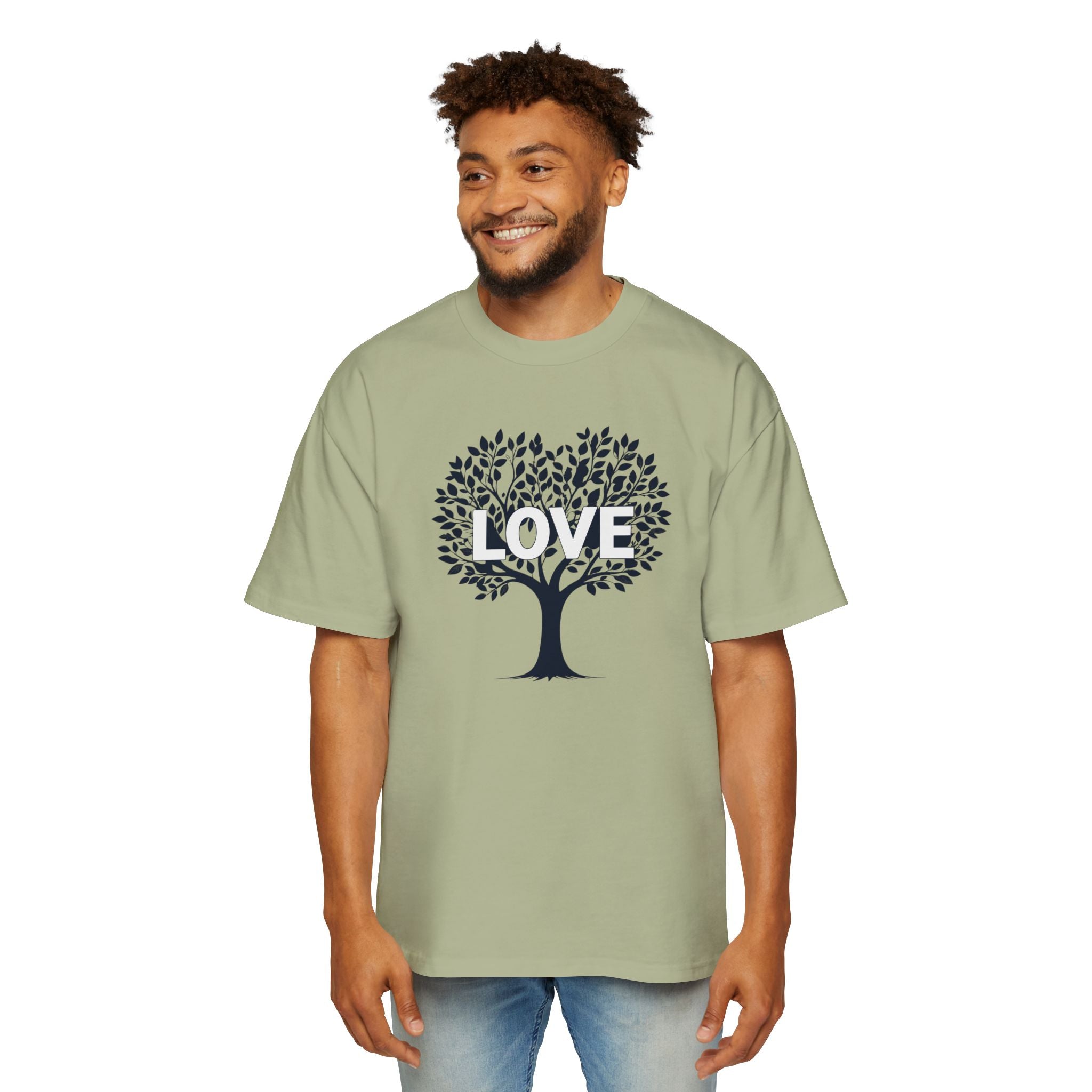 Love Tree Tee Men's Oversized Graphic T-Shirt