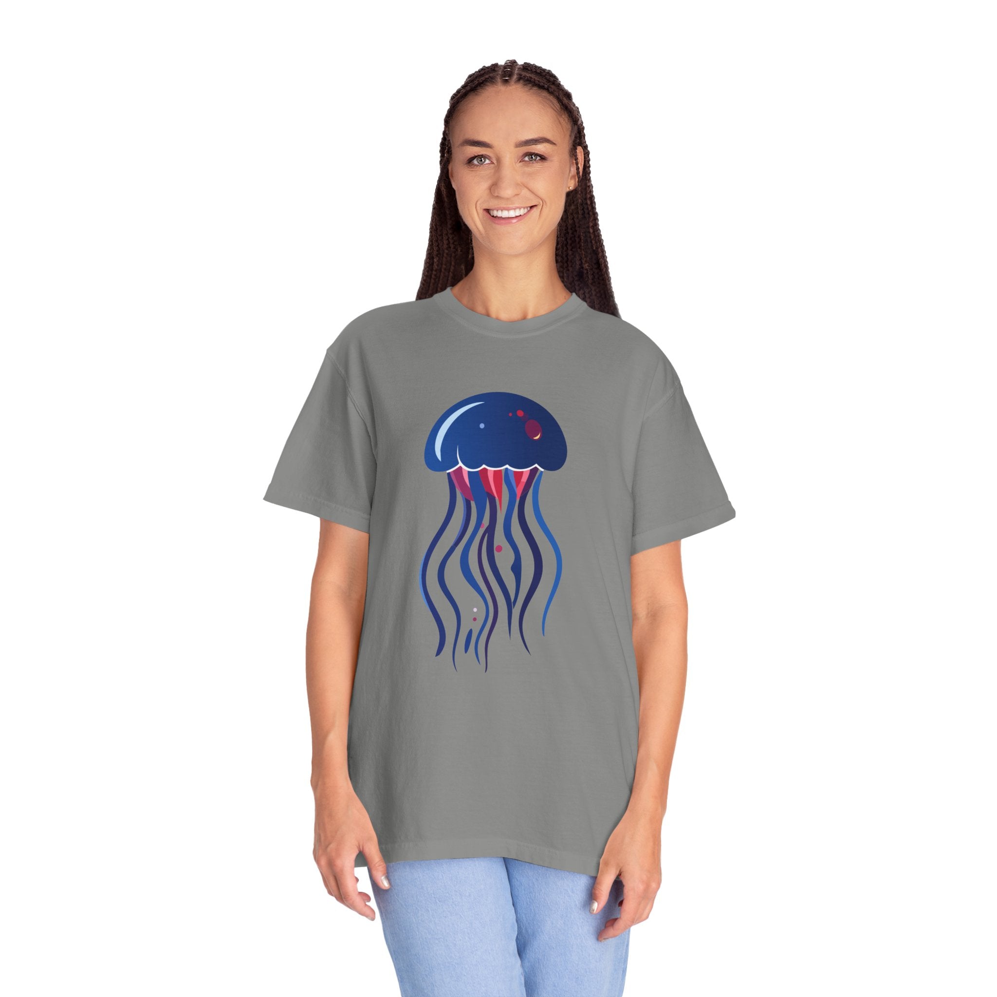Jellyfish Graphic T-Shirt Nautical Ocean Sea Life Tee
