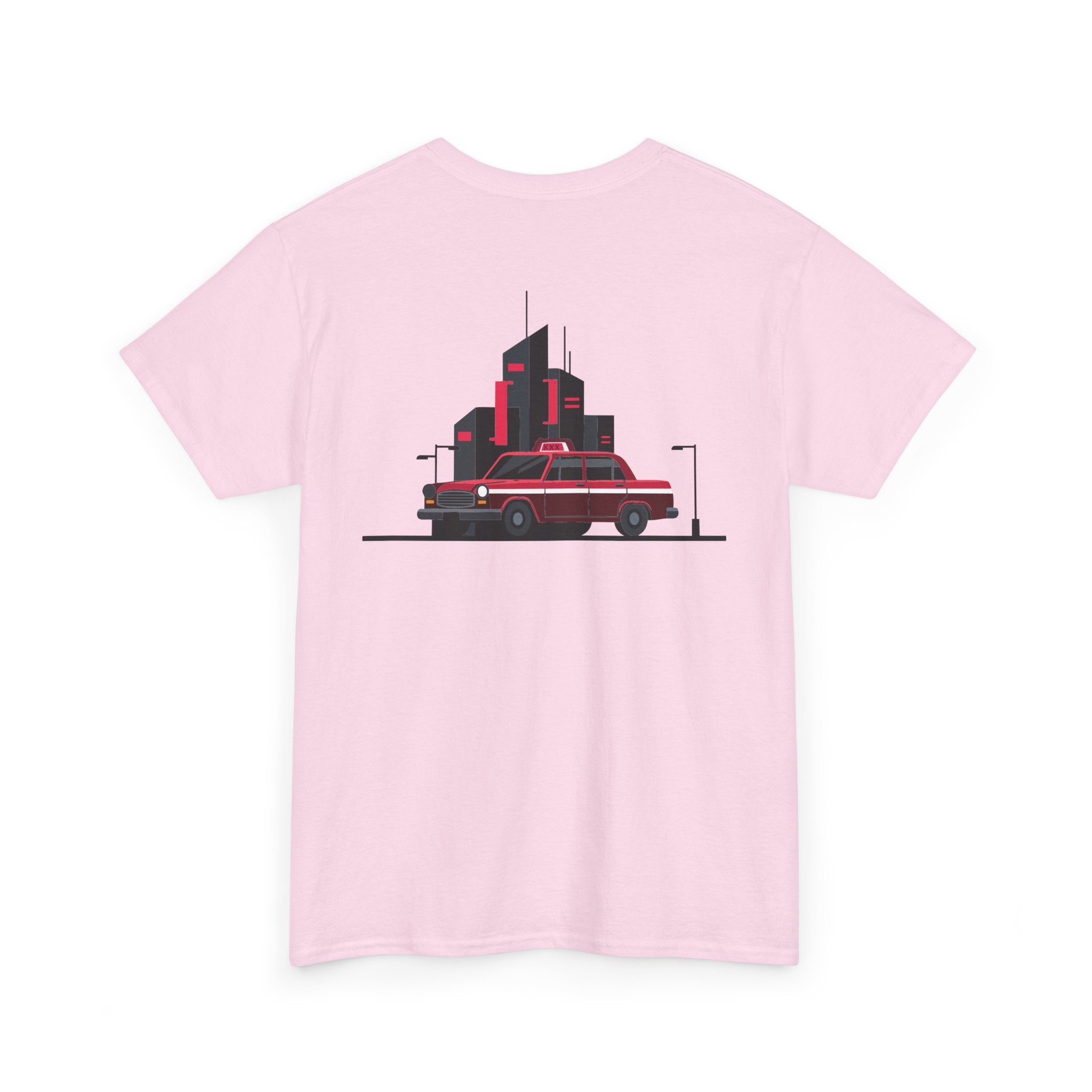 City Night Cruise Tee Retro Car & Neon Skyline Graphic Shirt