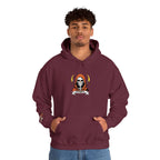 Embroidered Skull Reaper Hoodie Gothic Grim Reaper Graphic Sweatshirt