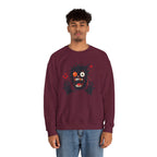 Halloween Monster Crewneck Sweatshirt Spooky Cute Monster Graphic