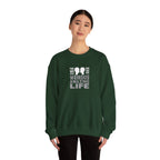 Crewneck Sweatshirt "Two Weirdos One Amazing Life" Couple Graphic
