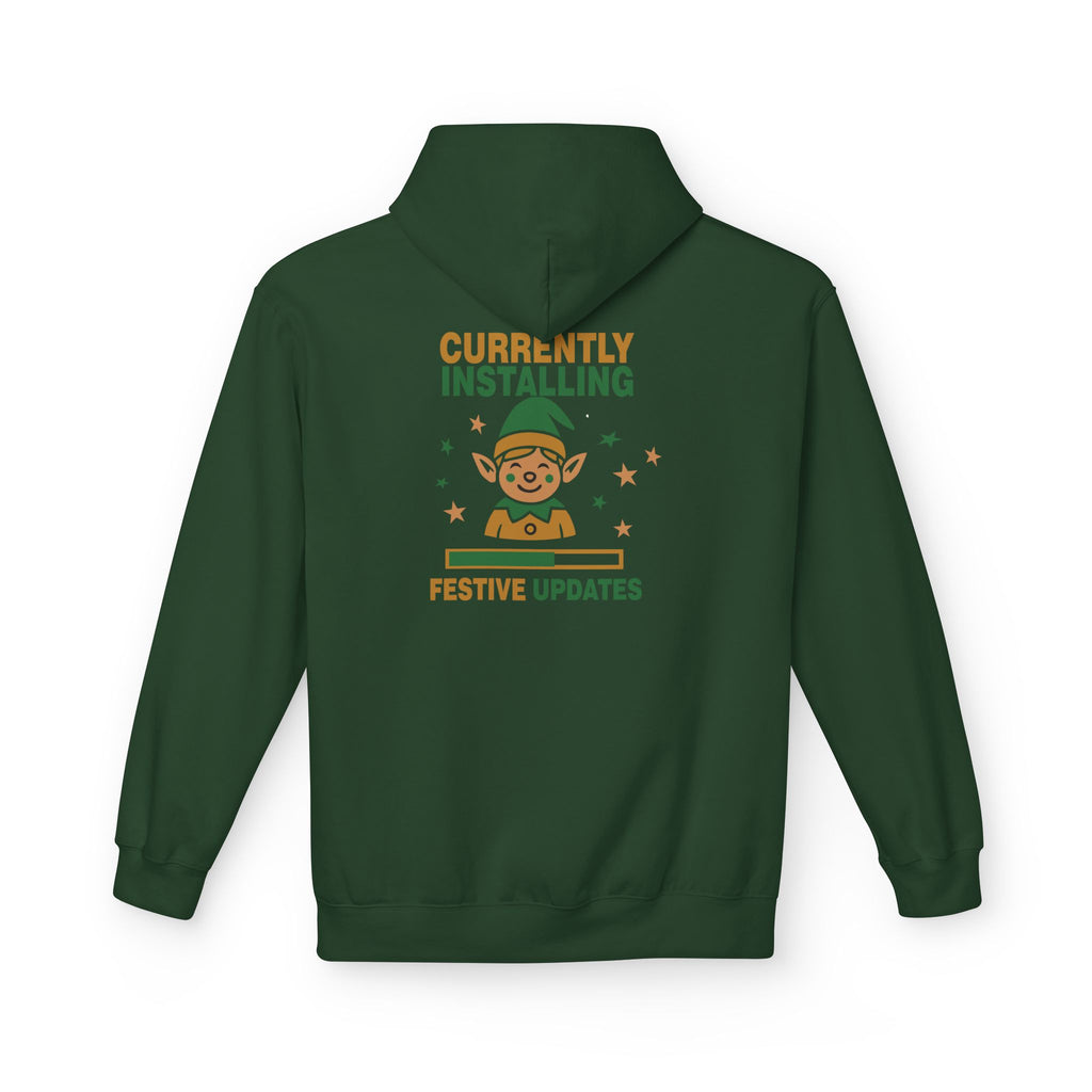Holiday Hoodie "Currently Installing Festive Updates" Gingerbread Sweatshirt