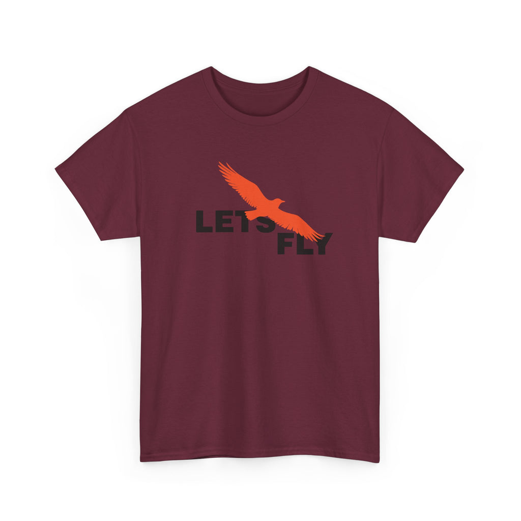 Lets Fly T-Shirt — Minimal Bird Graphic Tee