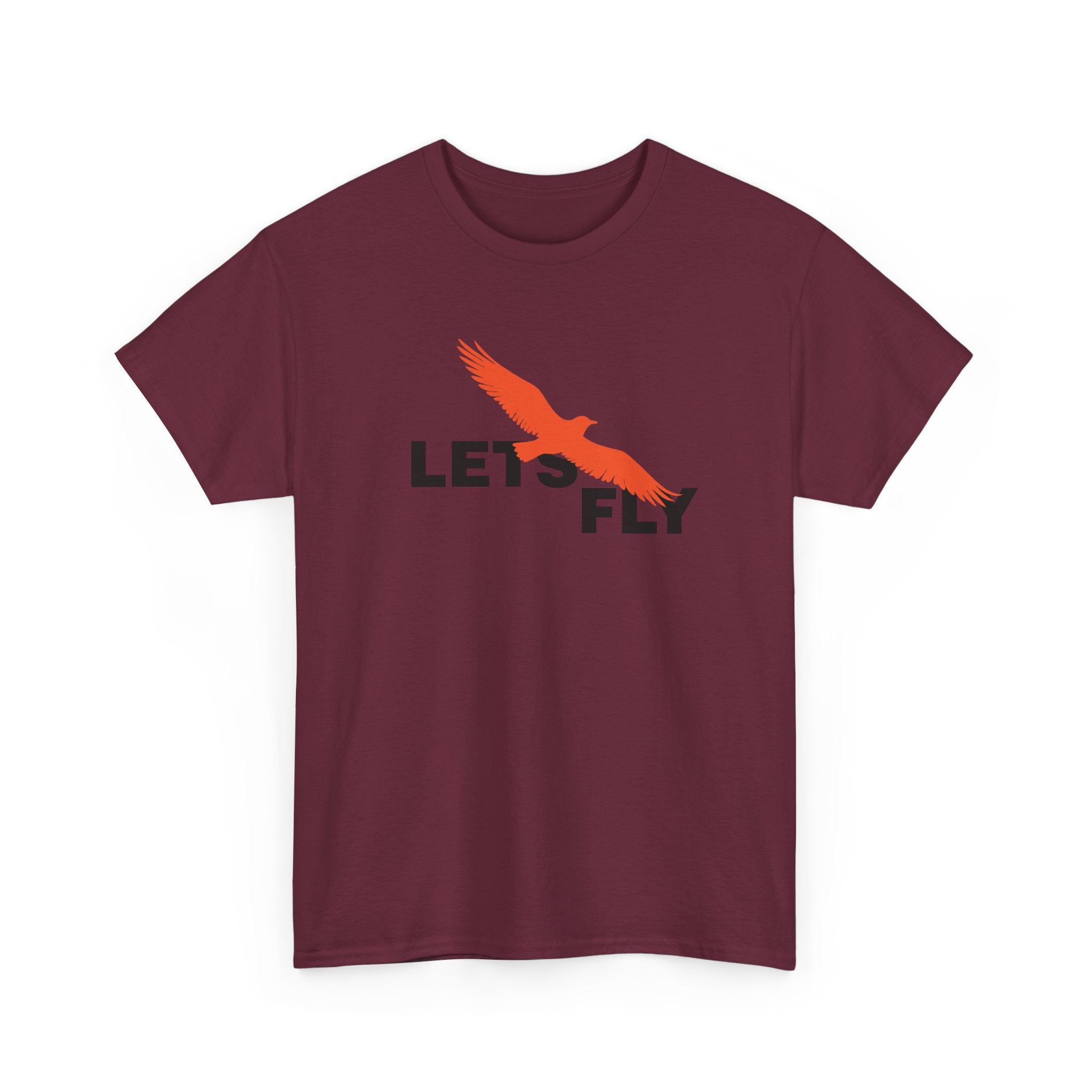 Lets Fly T-Shirt — Minimal Bird Graphic Tee