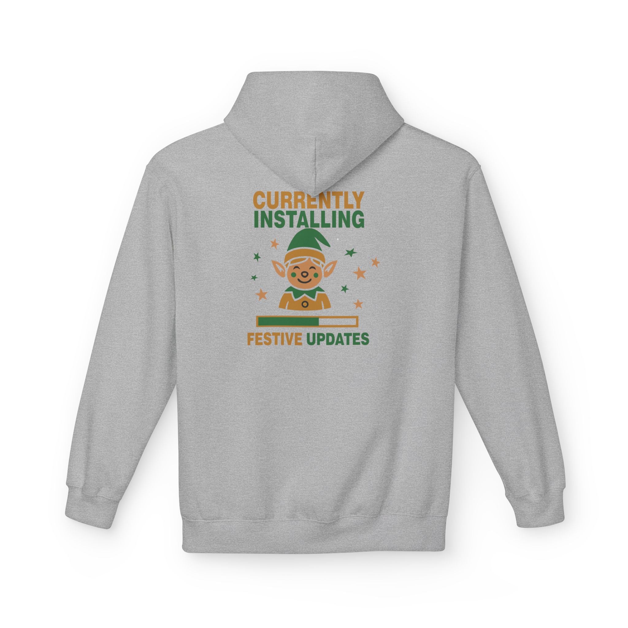 Holiday Hoodie "Currently Installing Festive Updates" Gingerbread Sweatshirt