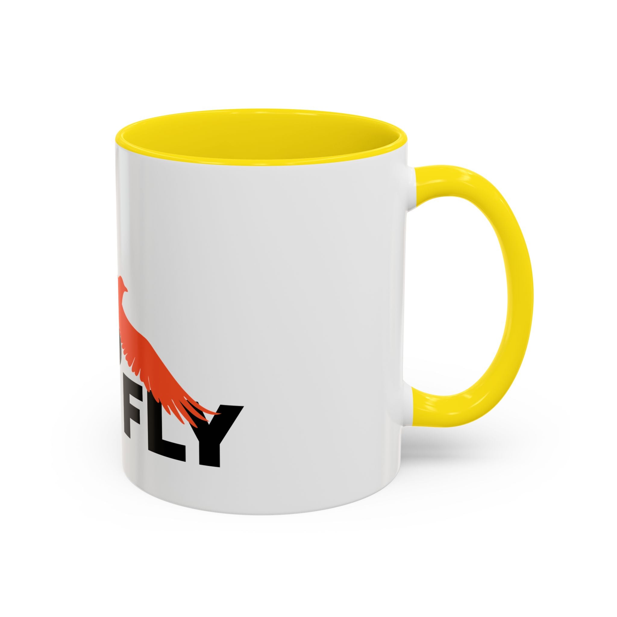 Let’s Fly Coffee Mug — Inspirational Bird Design Accent Mug (11/15oz)
