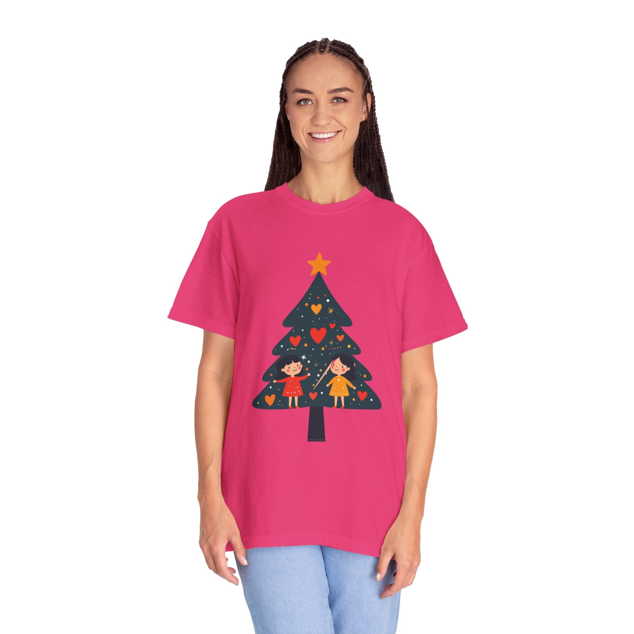 Christmas Tree Kids Graphic T-Shirt — Holiday Family Tee