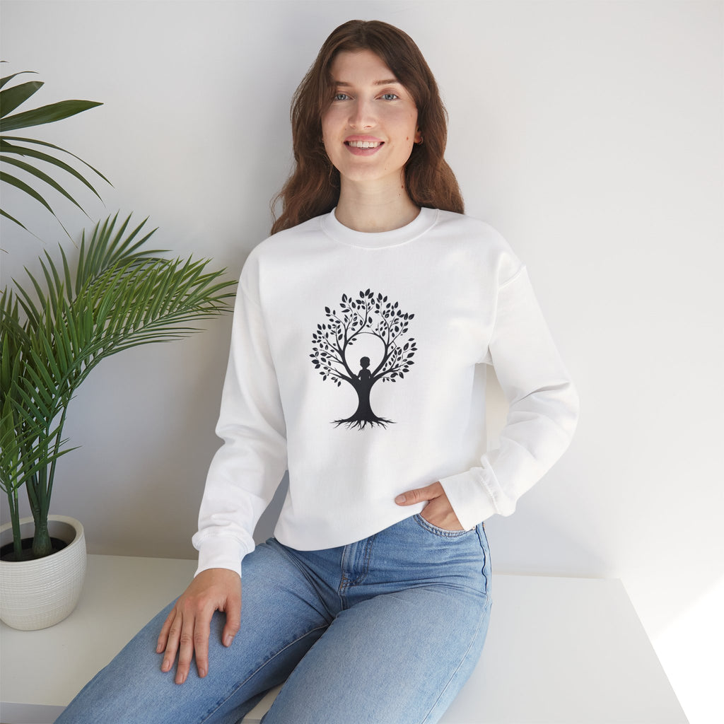 Crewneck Sweatshirt Tree of Life Yoga Silhouette