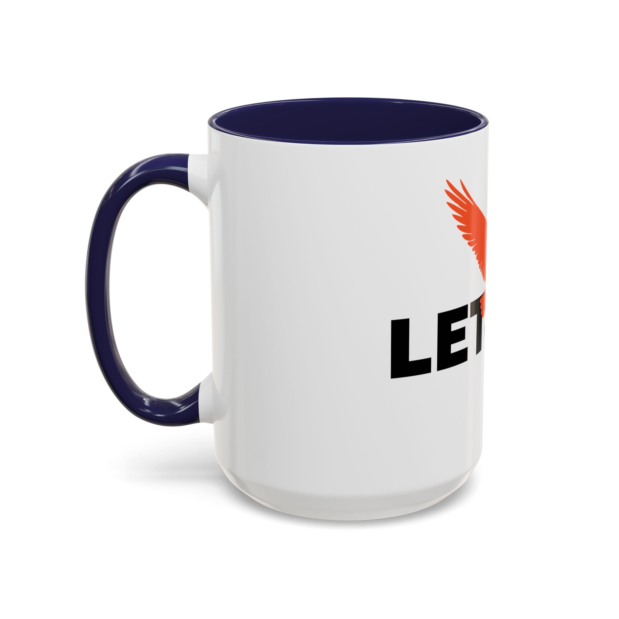Let’s Fly Coffee Mug — Inspirational Bird Design Accent Mug (11/15oz)