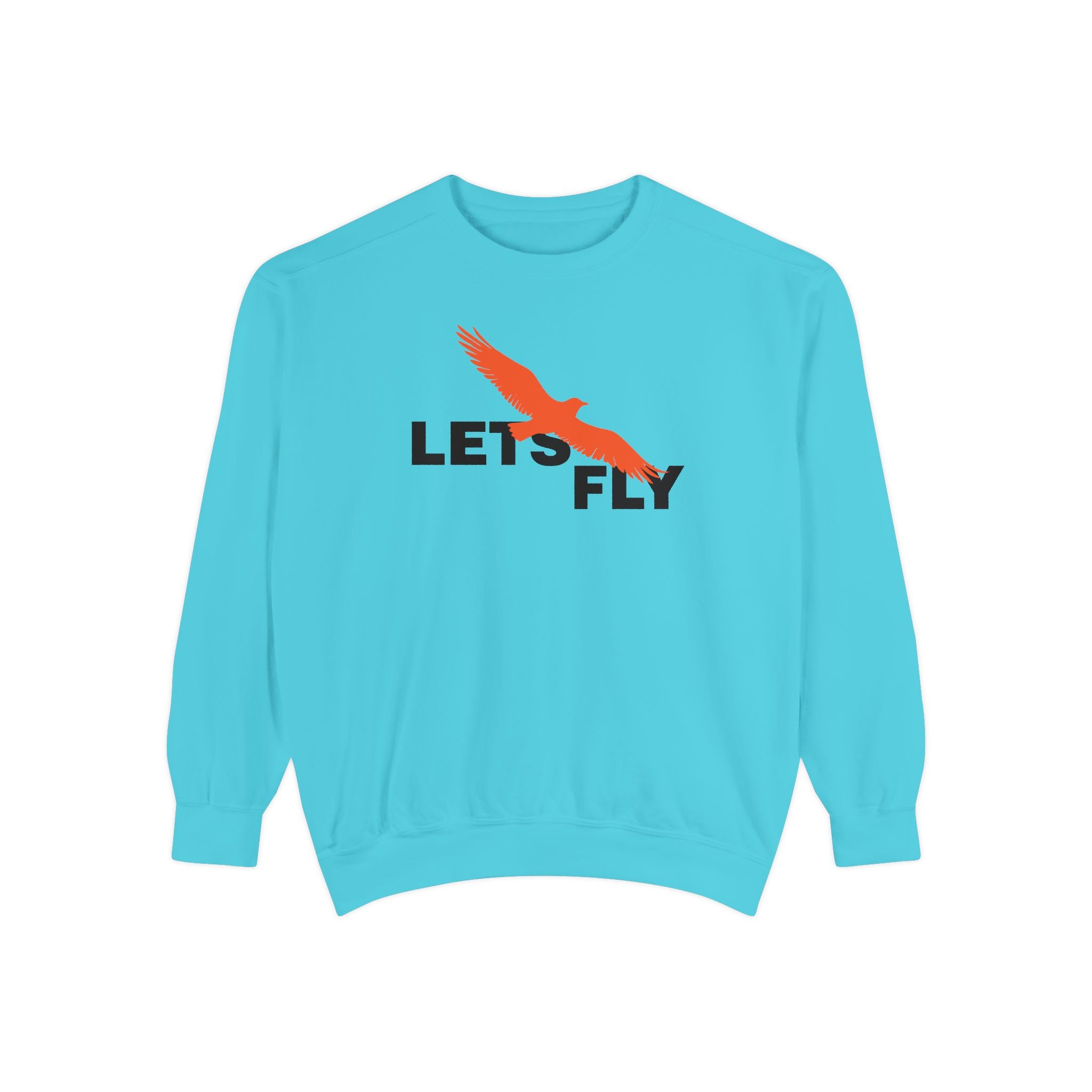Let's Fly Sweatshirt — Graphic Bird Crewneck for Adventure Lovers