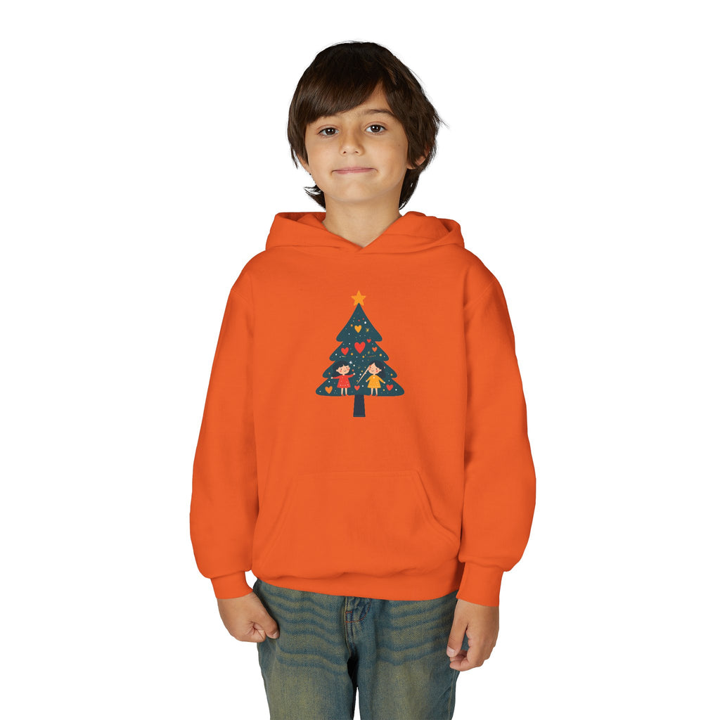 Youth Christmas Tree Hoodie – Cute Kids Holiday Tree Sweatshirt