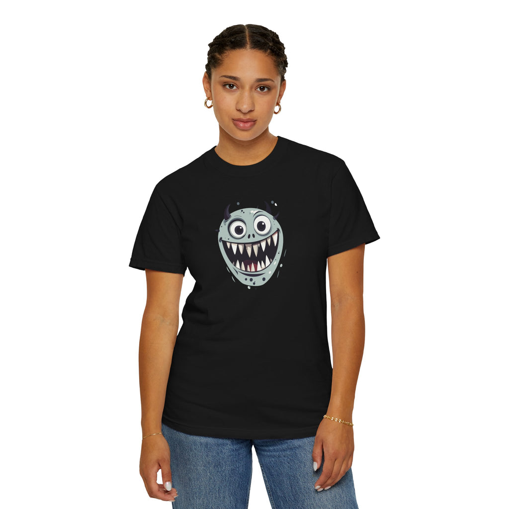 Monster Face T-Shirt Cute Scary Cartoon Graphic Tee