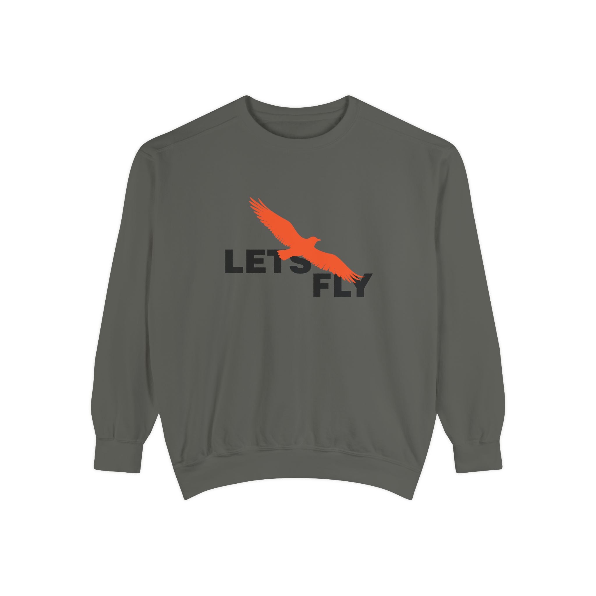 Let's Fly Sweatshirt, Graphic Bird Crewneck