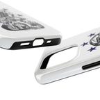 Astronaut Biker Tough Phone Case Retro Space Helmet Rider with Stars