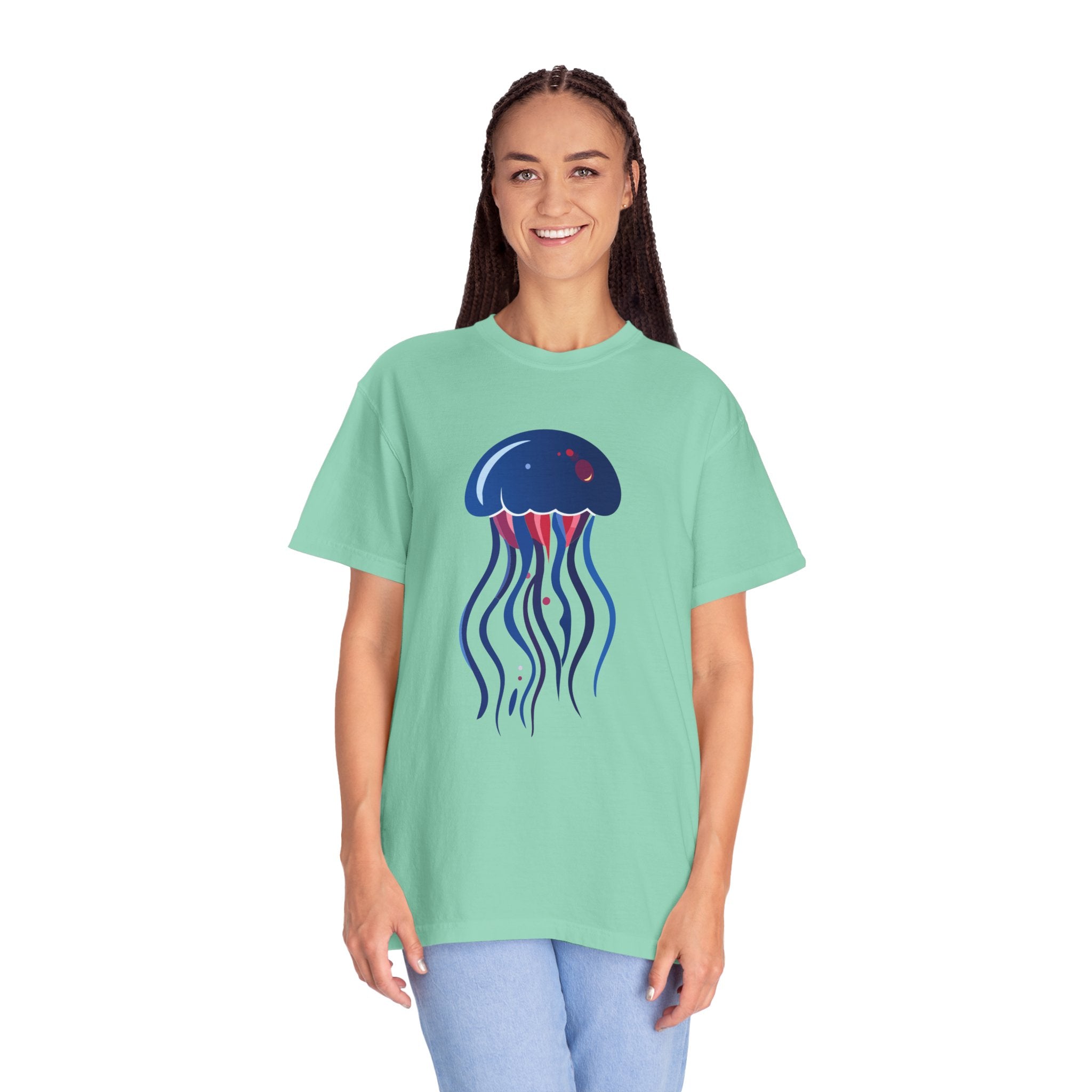 Jellyfish Graphic T-Shirt Nautical Ocean Sea Life Tee