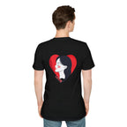 Love Heart Portrait T-Shirt Woman Face Profile