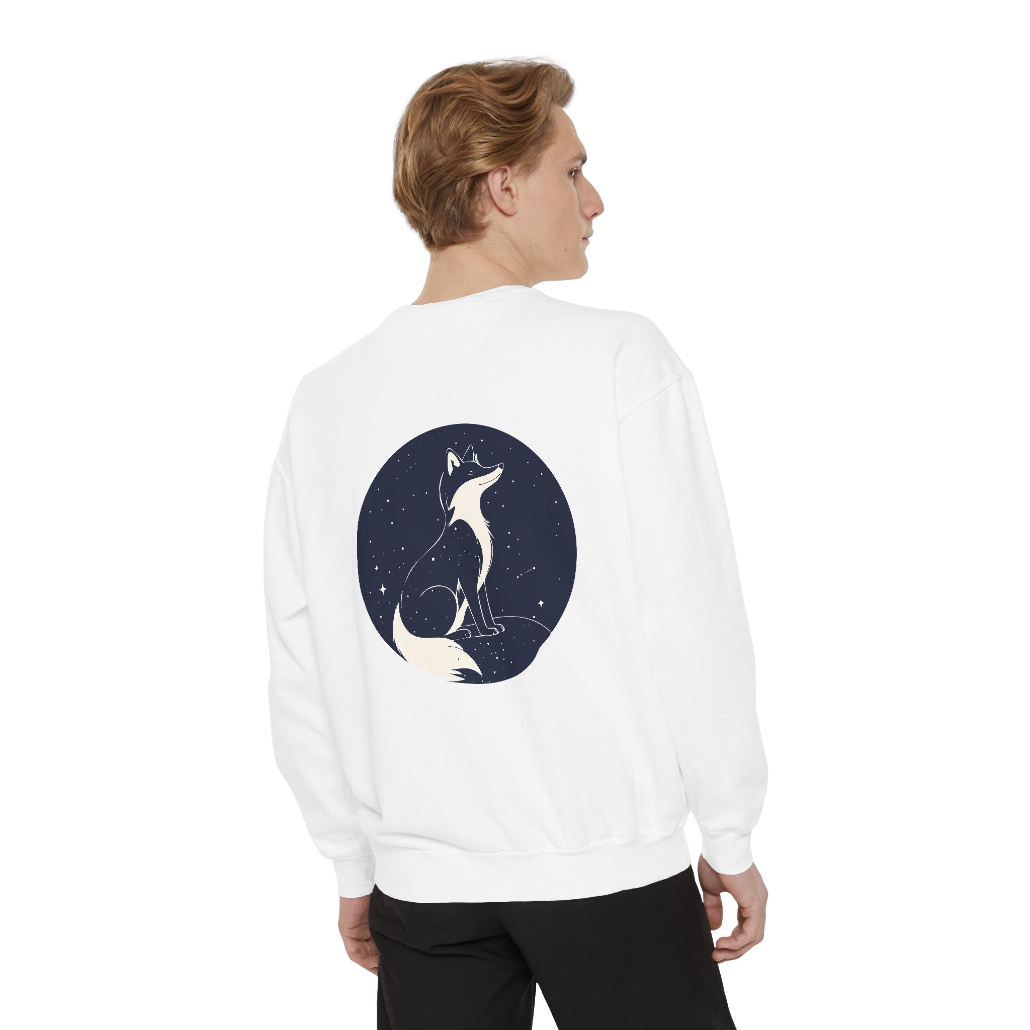 Fox Moon Sweatshirt Vintage Celestial Fox Crewneck