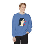 Heart Portrait Sweatshirt Artistic Dual-Face Love Graphic