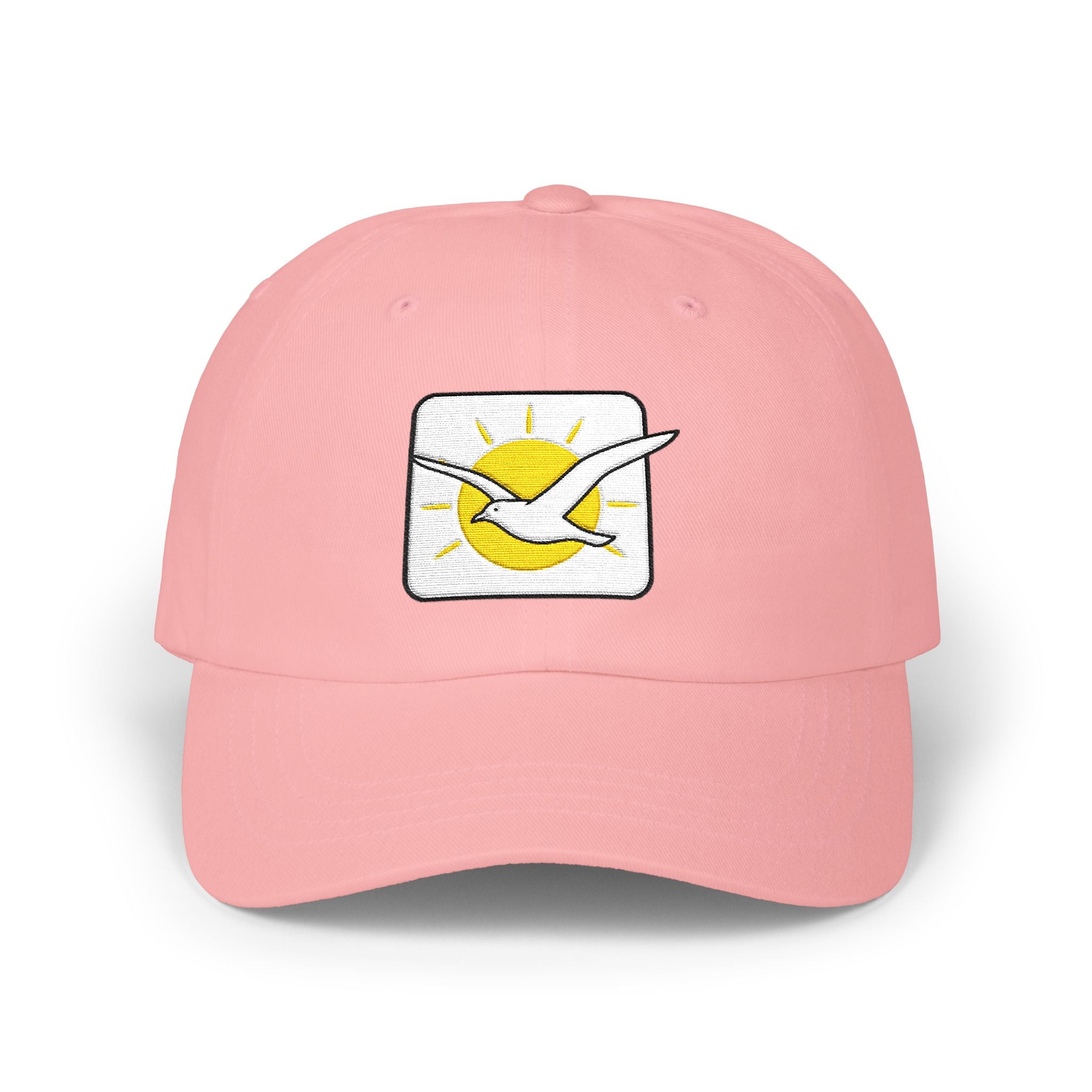Sunrise Seagull Dad Cap Embroidered Coastal Baseball Hat