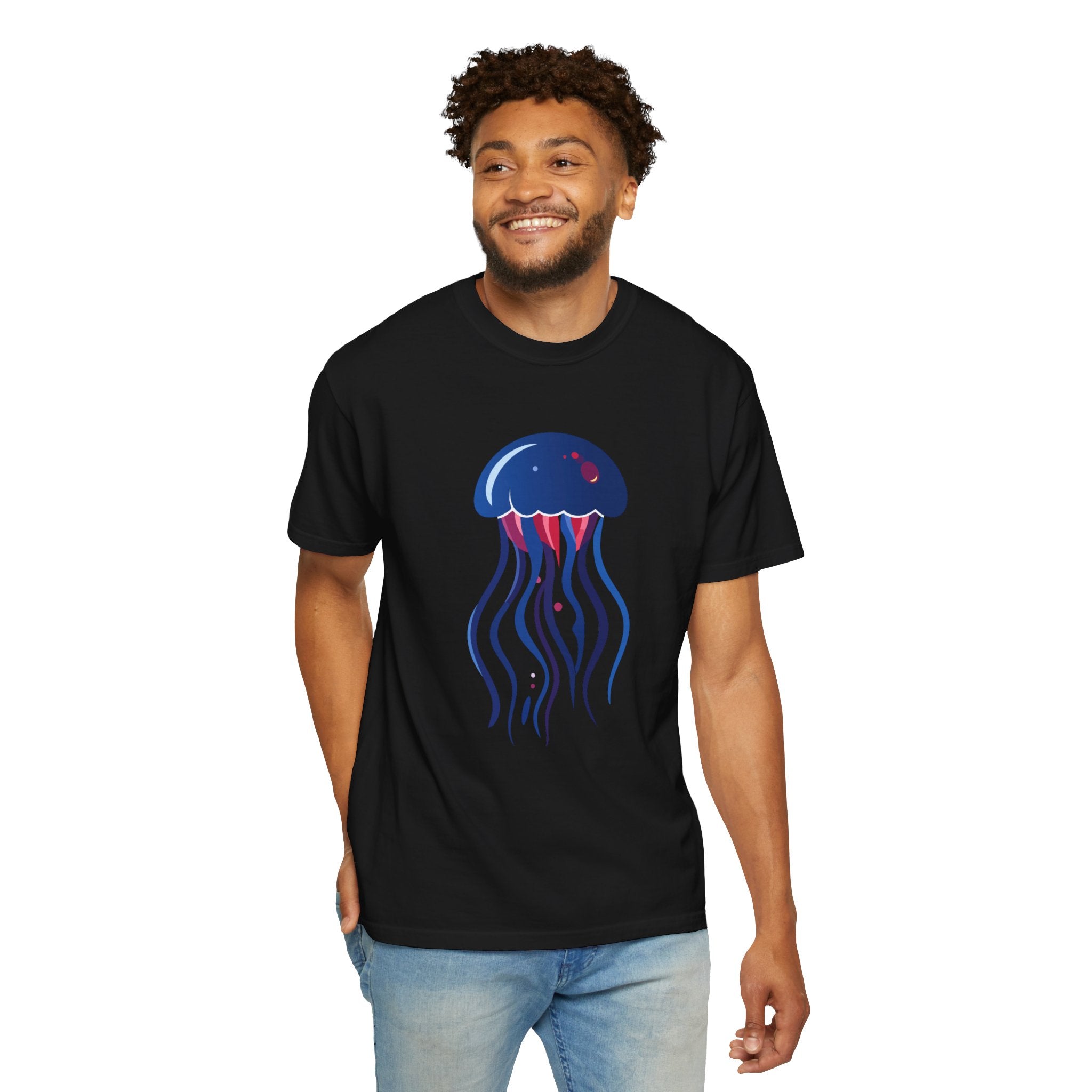 Jellyfish Graphic T-Shirt Nautical Ocean Sea Life Tee
