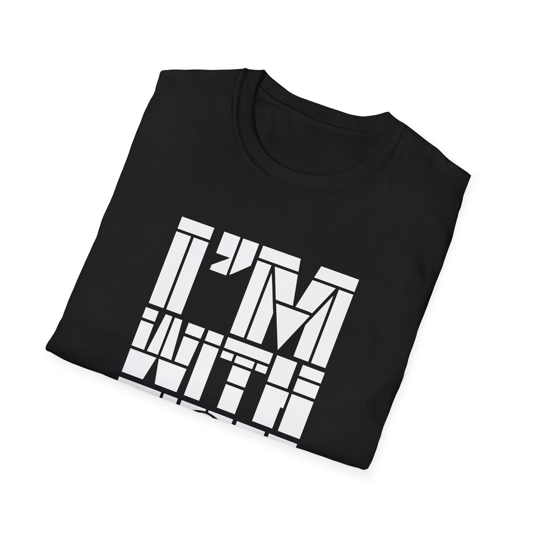 I’m With You Graphic Tee Bold Block Letter Statement T-Shirt