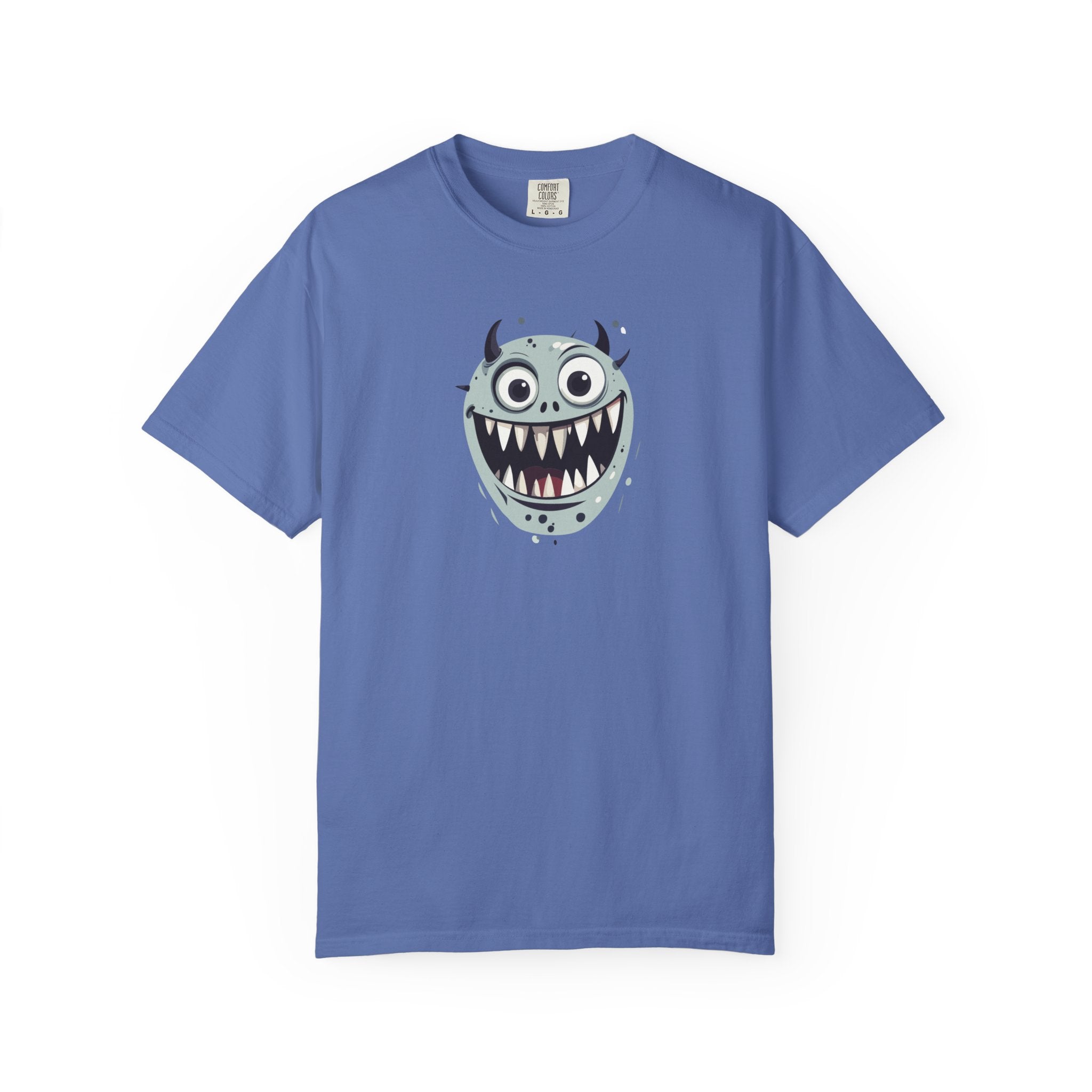 Monster Face T-Shirt Cute Scary Cartoon Graphic Tee