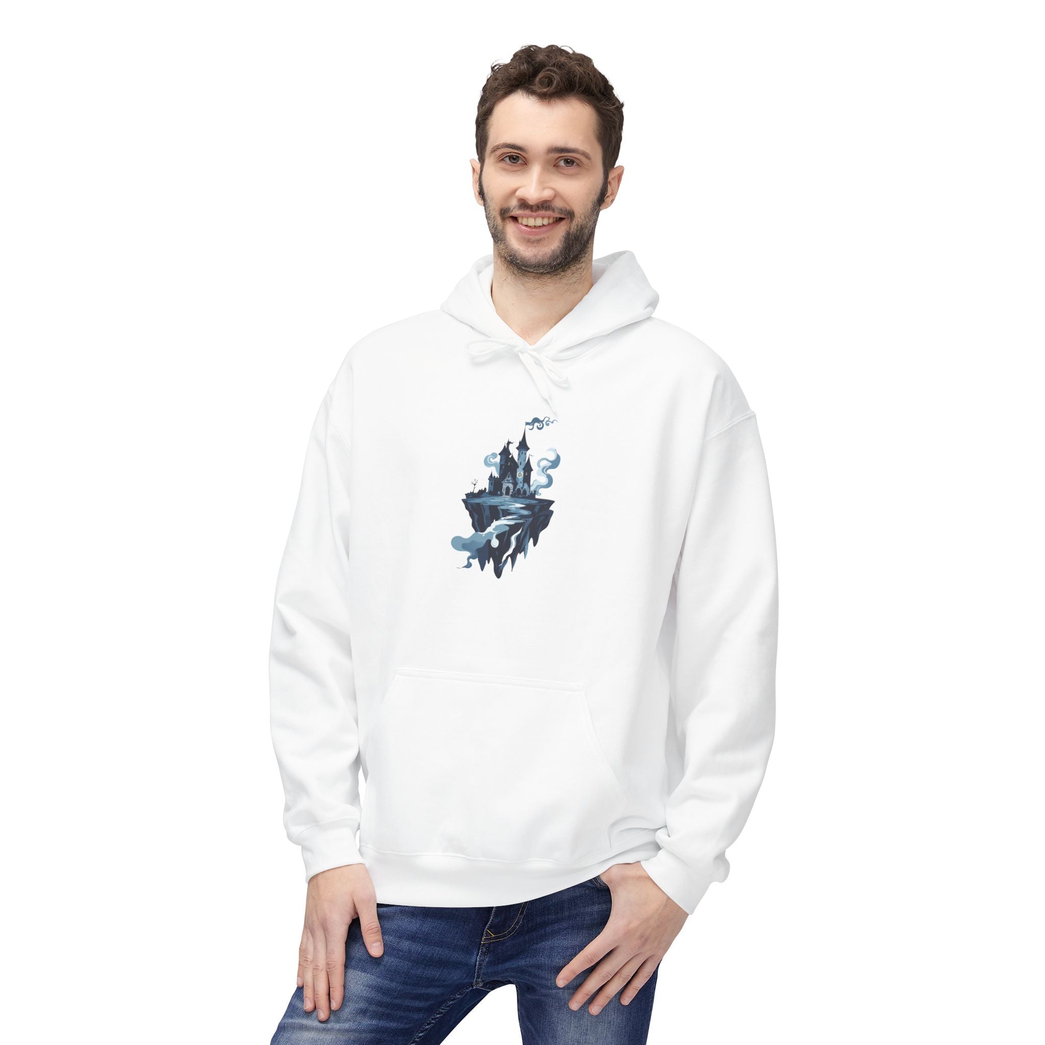 Floating Castle Hoodie Gothic Fantasy Graphic Pullover